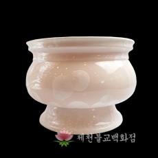도자기핑크설화생미기,쌀불기(동이) [사이즈 2되,3되,5되,1말]