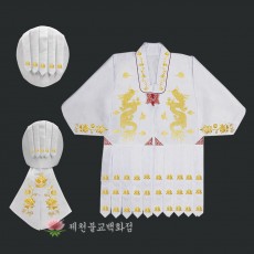 [S]자미사황금용작두복(흰색) - 2가지 색상,신복