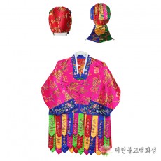 [S]십장생연꽃작두복(분홍색) - 5가지 색상,신복