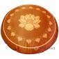 양단 원방석: 연꽃무늬 밤색(70cm/100cm)